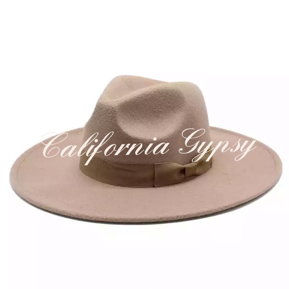 Wide Brim Wool Panama Boho Hat - Picture 2 of 7